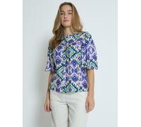 minus Chemisier 'Madima' bleu roi / vert clair / violet pastel / blanc naturel, Taille XXL