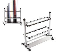 MINUS ONE Support pour canne à pêche - Support pour canne à pêche en alliage d'aluminium - Peut contenir jusqu'à 24 cannes à pêche - 72 x 32,5 x 72 cm