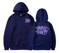 Minus Two Cargo Hoodie Y2K Pull à capuche pour homme Hip Hop Streetwear Urban Sweatshirt unisexe décontracté Harajuku Veste décontractée Automne Hiver Pull pour homme, Marine, L