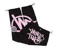 Minus Two Pantalon cargo Y2K, unisexe, style baggy, style hip-hop 2024, pantalon Harajuku en denim, coupe droite, à jambes larges, Rose, XL