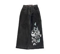 Minus Twos Cargo Baggy Jeans Hommes, Jean Large Y2k Style Vintage Style Hip Hop Combat Streewear Vintage Lâche Pantalon Homme Jeans Décontracté Skater Planche À roulettes Les Vacances La Fête