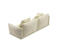 Minuscule canapé fait à la main pour maisons de poupées, causeuse en bois pour scènes réalistes de chambre à coucher, accessoires de maison de poupée, canapé