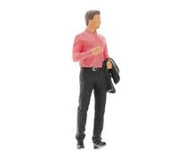 Minuscule échelle Diorama peinte figurine homme avec costumes personnages Building Accs Style 3