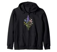 Minuscule Fleur Sauvage Floral Minimal Nature Botanique Sweat à Capuche