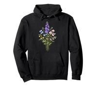 Minuscule Fleur Sauvage Floral Minimal Nature Botanique Sweat à Capuche