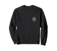 Minuscule Fleur Sauvage Floral Minimal Nature Botanique Sweatshirt