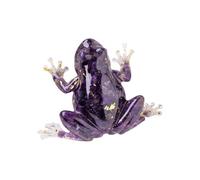 Minuscules figurines en verre soufflé à la main - Animaux de collection - Bleu - Gfm641 (Violet, 13 x 10 x 3 cm)