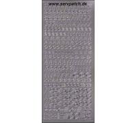 Minuscules Italique (825) Argent - Stickers