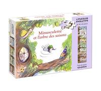 Minusculette et l'arbre des saisons - 4 puzzles évolutifs - - Christine Davenier - Ecole Des Loisirs - Jeux livres objets