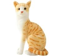 MINUSE Peluche Chat Realiste,Simulation Chats Mignon,Photographie Accessoire Réaliste Couchage Chat, Chat Endormi Enfants Jouet en Peluche,Faux Félin Chaton, Ornements de Maison Décoration (C, 35cm)