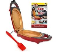 Minute Cooker + Spatule - Cuiseur électrique avec surface anti-adhésive en céramique renforcée - Crêpes, omelette, plaque de cuisson