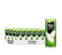 Minute Maid Jus de Pomme 100% Fruit, Canettes 33cl, Pack de 24