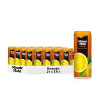 Minute Maid Jus d'Orange 100% Fruit, Boisson aux Fruits Concentrée, 33cl, Lot de 24 Canettes
