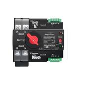 Minuterie 230 V, double alimentation, sélecteur électrique à transfert automatique, coupure 2P 125 A(63A)