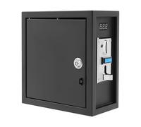 Minuterie alimentée par pièce de monnaie 1250 W pour machine à laver | Boîte à minuterie alimentée par pièces de monnaie avec écran LED, fente multiple pour pièces de monnaie, machine à laver