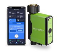 Minuterie d’arrosage de Jardin Intelligente Bluetooth avec Compteur d’Eau à Turbine intégré, Jusqu’à 10 programmes, Compatible avec Tuya Smart et Smart Life App