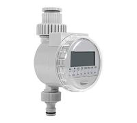 Minuterie d'arrosage à énergie Solaire, Contrôleur d'irrigation Automatique, écran LCD, pour Jardin, Cour, Balcon avec Panneau Solaire et Couvercle Transparent d'étanchéité