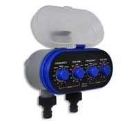 Minuterie d'Arrosage Automatique Electronique de Jardin Double Sortie vidaXL