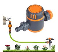 Minuterie D'arrosage Pour Tuyau D'arrosage | Minuterie Ď'irrigation Mécanique En Acier Inoxydable ABS 14,6 × 6,4 Cm, Contrôleur Đ'árrosage Réglable 0-120 Min Pour Système D́'àrrosage Automatique De Pe