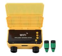 Minuterie d'arrosage WiFi, contrôle du Retard de la Pluie, minuterie d'eau Solaire à 2 Zones pour Jardin de Villa