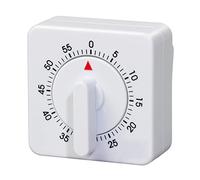 Minuterie de Cuisine Mécanique,60 Minutes/1 Heure Minuteur Mécanique Portable Kitchen Timer Count Down Alarm Reminder pour Cuisine Cuisson Classe Formation Commande de Rotation