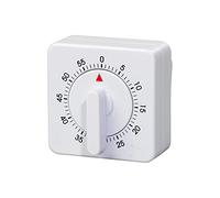 Minuterie de Cuisine Mécanique,60 Minutes/1 Heure Minuteur Mécanique Portable Kitchen Timer Count Down Alarm Reminder pour Cuisine Cuisson Classe Formation Commande de Rotation
