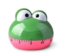 Minuterie de Cuisine Mignonne pour Enfants, Rappel de Cuisine Mécanique en Forme d'animal de 60 Minutes, Mignon, Léger et Facile à Transporter (Grenouille)