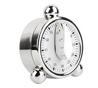 Minuterie de cuisine, minuterie de mini cuisinier 60 minutes sans batterie, horloge de compte à rebours magnétique, outil de gestion du temps avec alarme forte, pour cuisiner, apprendre,