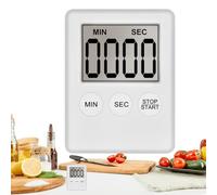Minuterie de Cuisine numérique avec Grand écran et Alarme puissante, minuteur de Douche aimanté, chronomètre magnétique Portable pour Cuisine et Salle de Classe, pour entraînement - 7x5,3x0,9cm