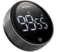 Minuterie de cuisine numérique magnétique à affichage LED avec fonction compte à rebours et chronomètre multifonction facile à utiliser pour cuisiner, étudier et faire de l'exercice