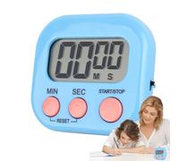 Minuterie de cuisine numérique, petites minuteries numériques - Petits minuteurs de compte à rebours avec grand écran et dossier magnétique - Minuterie réveil multifonction portable