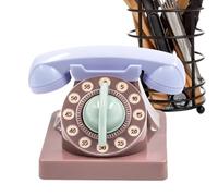 Minuterie De Cuisson - 60 Minutes Mécanique, Mouvement À Remontage, Pièce De Décoration Mignonne En Forme De Téléphone Vintage, Sonnerie D'alarme Double Tonalité Très Forte, Moteur À Ressort Non Élect