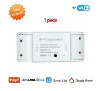 Minuterie de disjoncteur universelle, 5 pièces, Tuya/Smart Life APP, télécommande sans fil, fonctionne avec Alexa Google Home, bricolage, interrupteur d'éclairage intelligent WiFi