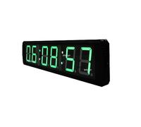 Minuterie de gymnastique, 4'' Horloge Murale LED Compte à Rebours Marathon Minuterie Sportive Courir Course Événement Vert