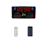 Minuterie de Gymnastique, Affichage de Tableau de Bord LED sans Fil, Table, Compteur de Futsal, Basket-Ball, électrique, 7 Segments(Suit D)