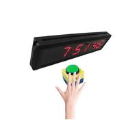 Minuterie de Gymnastique, Horloge Murale à Compte à rebours à LED avec Bouton et Construction en Alliage d'aluminium, Invite, 1,8"