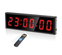 Minuterie de gymnastique LED 2.3 ", minuteries d'intervalle, compte à rebours numérique, horloge murale, minuterie de remise en forme, chronomètre for salle de sport à domicile, horloge en temps réel