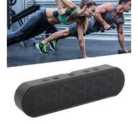 Minuterie de Gymnastique, Minuterie de Fitness, Horloge LED, Compte à Rebours, Minuterie D'entraînement, Horloge Murale Numérique, Chronomètre avec Crochet