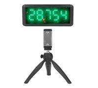 Minuterie de Gymnastique Portative sans Fil - Horloge de Fitness avec Support Alimenté par Batterie - Chronomètre pour Sprints, Entraînements et Vélo