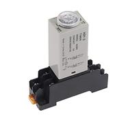 Minuterie de retard 0-60Min H3Y-2 DC12V DC24V AC110V AC220V, relais temporisé avec Base PYF08A à 8 broches, Mini(220v Ac,5M Minute)