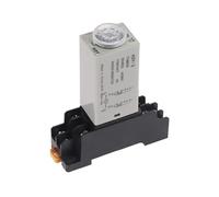 Minuterie de retard 0-60Min H3Y-2 DC12V DC24V AC110V AC220V, relais temporisé avec Base PYF08A à 8 broches, Mini relais temporisé(5S Second)