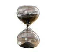 Minuterie de sable en verre 5/10/15/30/60 Minutes, outil gestion du temps, sablier, ornements bureau, décoration maison(Black,5min)