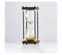 Minuterie de sablier couleur 30/45/60Minutes, horloge en verre, sable, artisanat, décoration for la maison, l'étude, le bureau, cadeau créatif(Unique Colour,45 minutes)