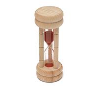 Minuterie de sablier en Bois, sablier de sablier de 3 Minutes Verre de Sable en Bois, Outil de sablier pour Maison et Les Restaurants-Enfants Cadeau décoration de Maison Colorée（Couleur aléatoire）