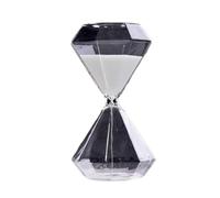 Minuterie de sablier, horloge de sable colorée, ornement de sablier, minuteries de sable colorées, colorées et tendance, for la cuisine, les jeux, la maison, la décoration de bureau(White,L)