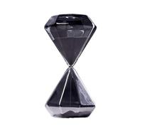 Minuterie de sablier, Horloge de Sable colorée, Ornement de sablier, minuteries de Sable colorées, colorées et Tendance, for la Cuisine, Les Jeux, la Maison, la décoration de Bureau(Black,L)