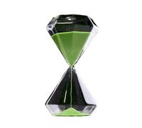 Minuterie de sablier, horloge de sable colorée, ornement de sablier, minuteries de sable colorées, colorées et tendance, for la cuisine, les jeux, la maison, la décoration de bureau(Green,L)