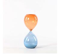 Minuterie de sablier, horloge de sable en verre de sable, horloge de sable colorée, minuterie de cuisine, horloge de sable décorative, sablier en verre en forme de goutte d'eau, for la décoration de l