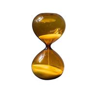 Minuterie de sablier, minuterie de Cuisine, minuterie de Brosse à Dents, sablier en Verre, Horloge de Sable Vintage, sablier, for la Maison, décoration de Bureau, Couleur Caramel(15 Min)