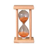 Minuterie de sablier, sablier en verre, minuteries de sable de couleur, minuterie de sable décorative avec cadre en bois, horloge de sable de minuterie de sablier vintage, for salle de classe, cuisine